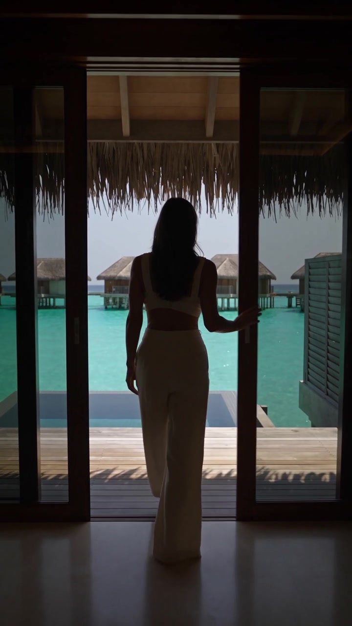 AI concept of a private overwater villa in the Maldives